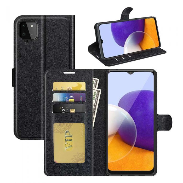 Leather Folio Wallet Case for Samsung Galaxy A22 5G Leather Folio Wallet Case for Samsung Galaxy A22 5G
